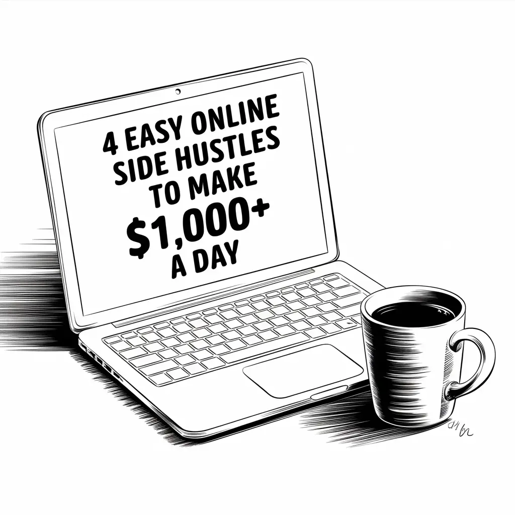 4 Easy Online Side Hustles to Make $1,000+ a Day